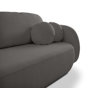 Divano letto in tessuto bouclè Madrid 238x142 cm