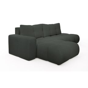 Divano letto angolare in tessuto cinigliato Vienna 286x177 cm