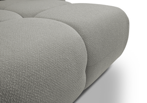 Divano letto angolare in tessuto bouclè Dublino 257x111/177 cm