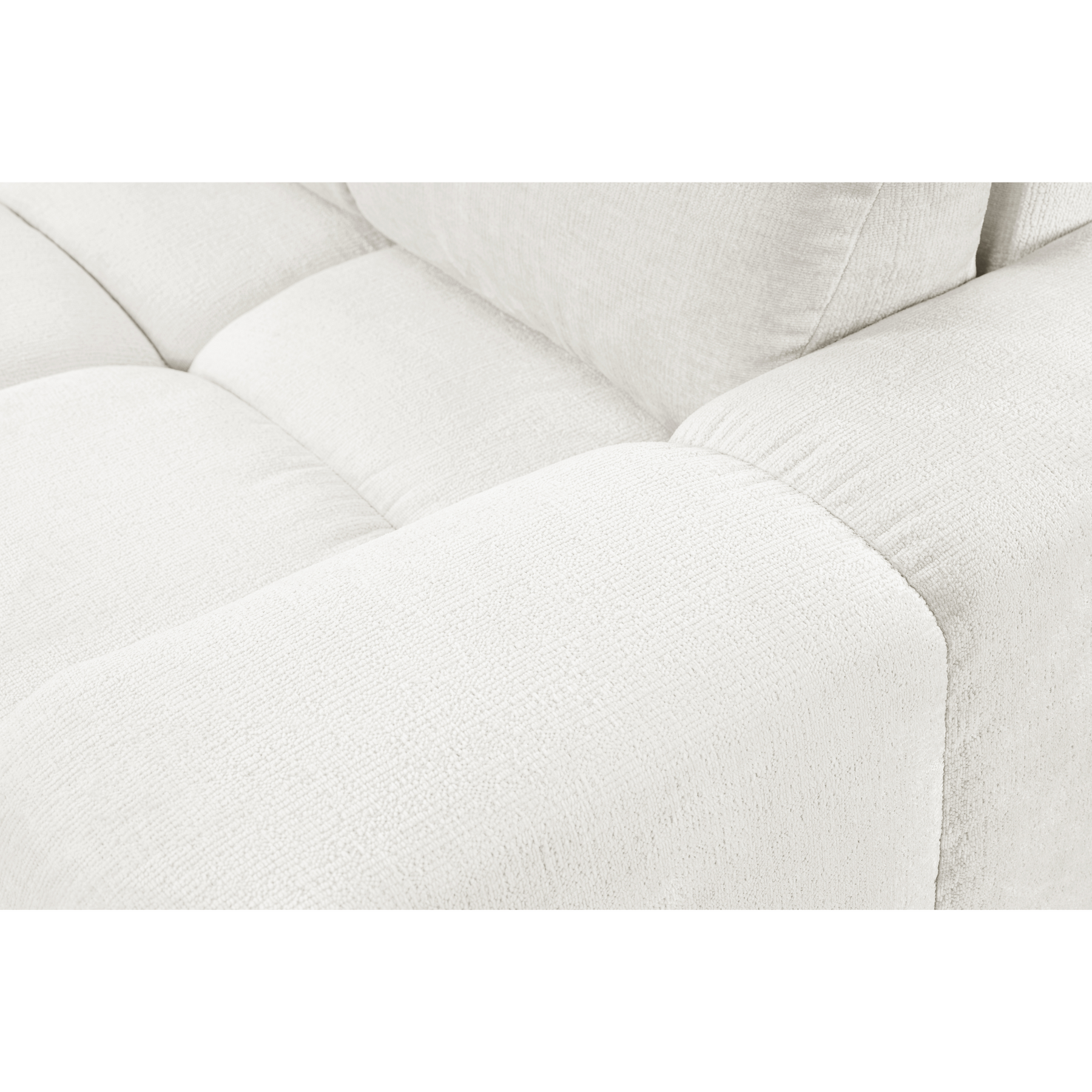 Divano letto in tessuto cannettato Vienna 259x99/149 cm