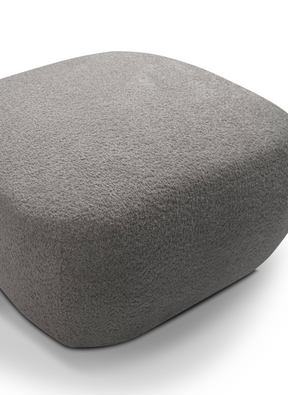Pouf in tessuto bouclè Madrid 75x39 cm