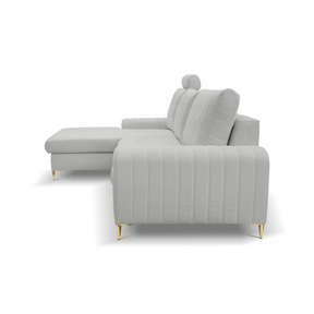 Divano letto angolare in tessuto cinigliato Firenze 251x164 cm