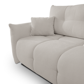 Divano letto angolare in tessuto cinigliato Dublino 257x111/177 cm