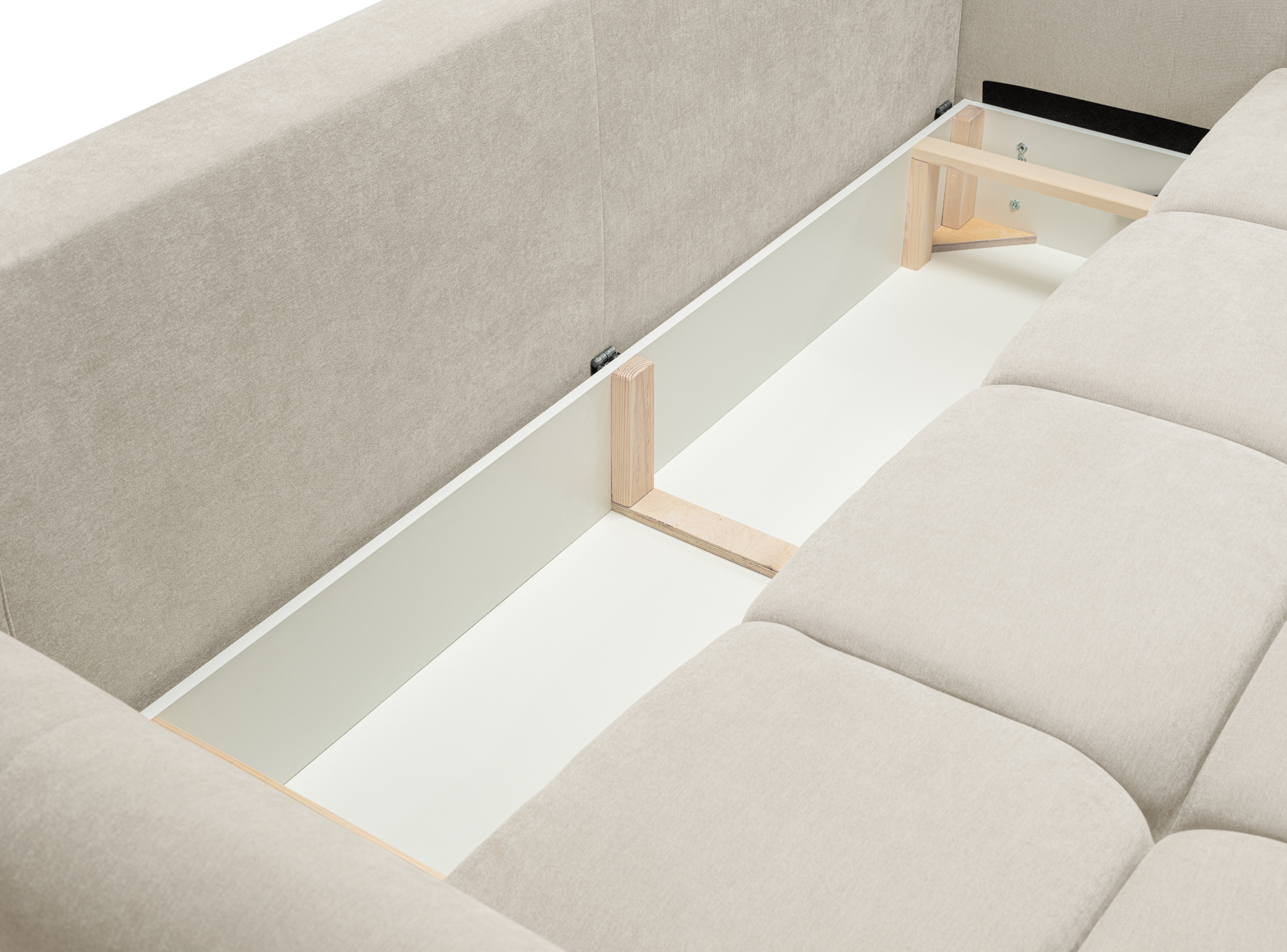 Divano letto in tessuto cinigliato Lisbona 245x110/144 cm