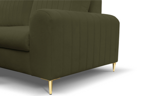 Divano letto angolare in tessuto cinigliato Firenze 251x164 cm