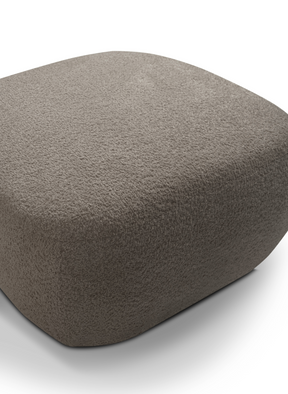 Pouf in tessuto bouclè Madrid 75x39 cm