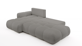 Divano letto angolare in tessuto cinigliato Vienna 286x177 cm