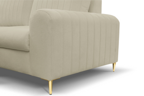 Divano letto angolare in tessuto cinigliato Firenze 251x164 cm