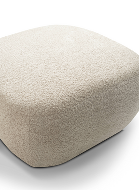 Pouf in tessuto bouclè Madrid 75x39 cm