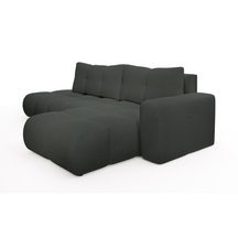 Divano letto angolare in tessuto cinigliato Vienna 286x177 cm