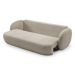 Divano letto in tessuto bouclè Madrid 238x142 cm