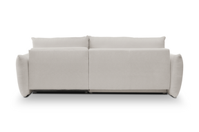 Divano letto angolare in tessuto cinigliato Dublino 257x111/177 cm