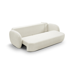 Divano letto in tessuto bouclè Madrid 238x142 cm