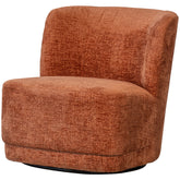 Poltrona girevole in velluto Milla 74x75 cm