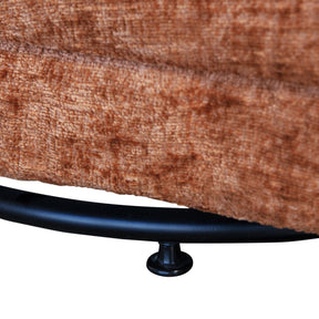 Poltrona girevole in velluto Milla 74x75 cm