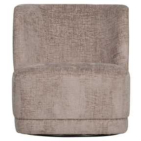 Poltrona girevole in velluto Milla 74x75 cm