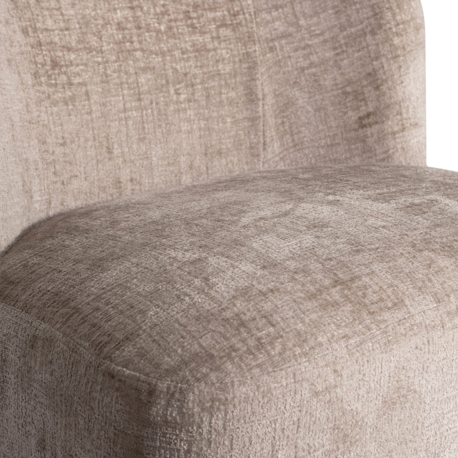 Poltrona girevole in velluto Milla 74x75 cm