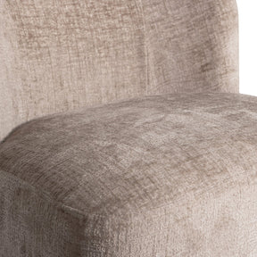 Poltrona girevole in velluto Milla 74x75 cm