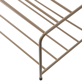 Scarpiera in metallo marrone militare Josse 25x80 cm