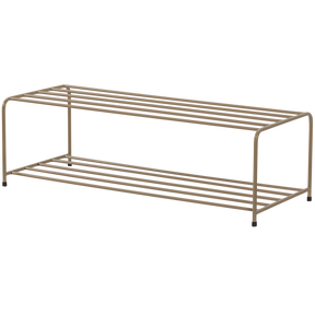Scarpiera in metallo marrone militare Josse 25x80 cm