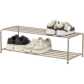 Scarpiera in metallo marrone militare Josse 25x80 cm