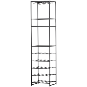 Portabevande in metallo nero Reese 185x45 cm