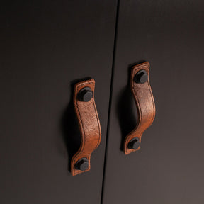 Cappottiera 2 ante 2 cassetti in legno di pino nero Dian 180x94 cm