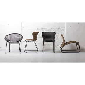 Set di 2 sedie da esterno in rattan sintetico Wings 54x77 cm