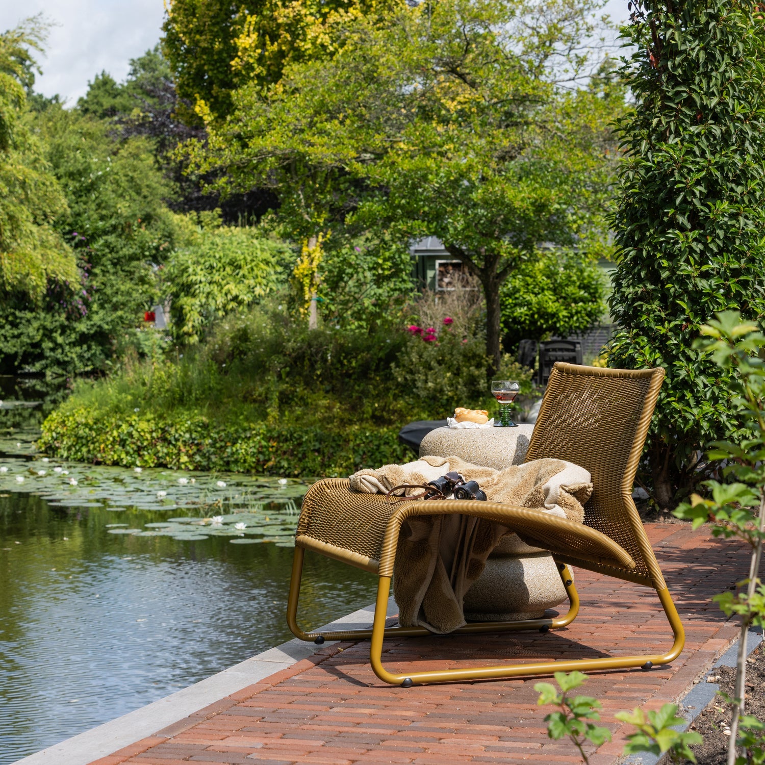 Poltrona da esterno con gamba in metallo West 78x67 cm