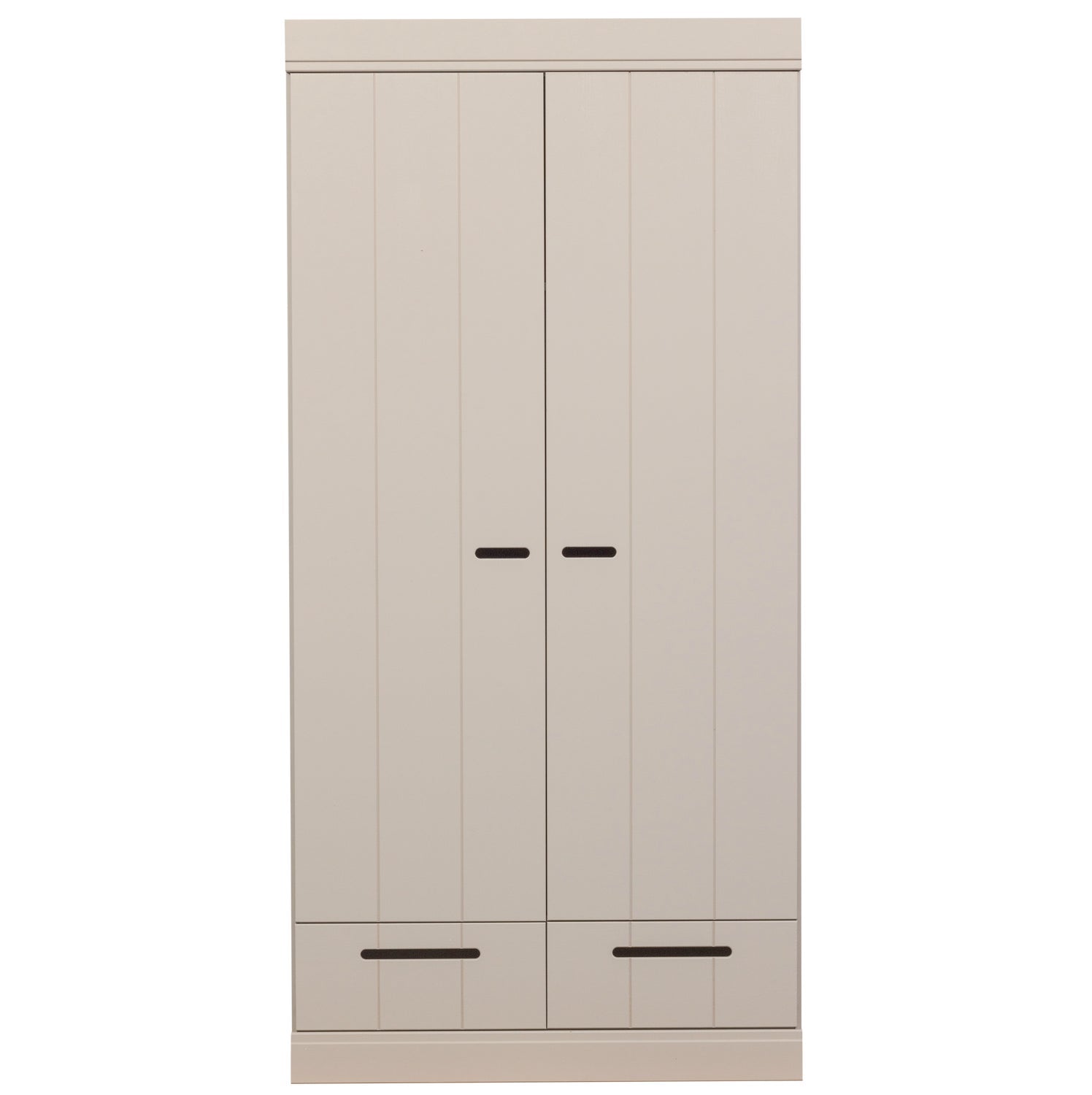 Armadio 2 ante 2 cassetti in legno di pino Connect 94x195 cm