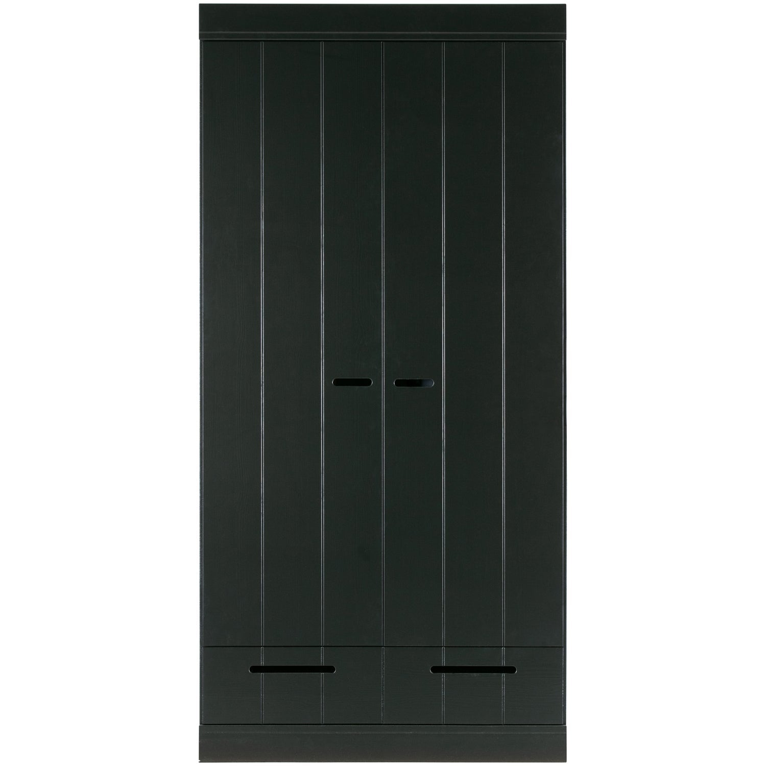 Armadio 2 ante 2 cassetti in legno di pino Connect 94x195 cm