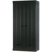 Armadio 2 ante 2 cassetti in legno di pino Connect 94x195 cm