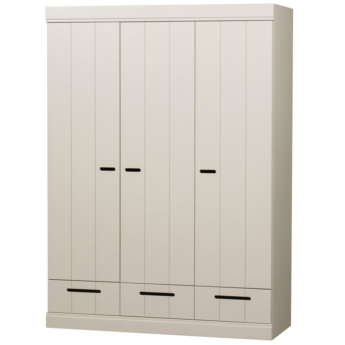 Cappottiera 3 ante 3 cassetti in legno di pino Connect 195x140 cm