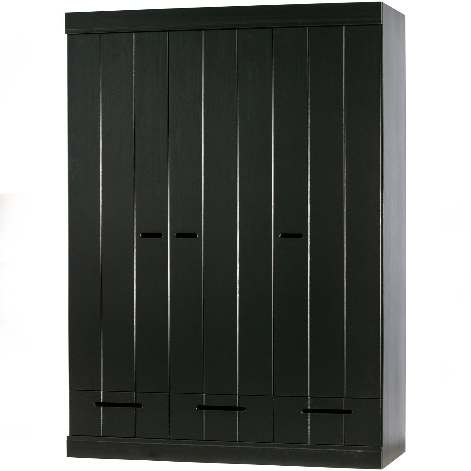 Cappottiera 3 ante 3 cassetti in legno di pino Connect 195x140 cm