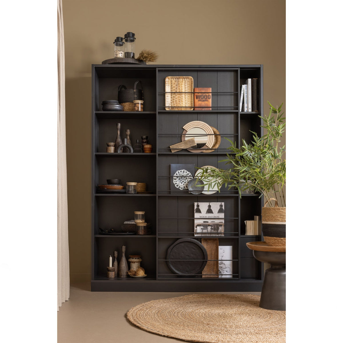 Credenza 1 anta scorrevole 2 cassetti Swing 200x150 cm