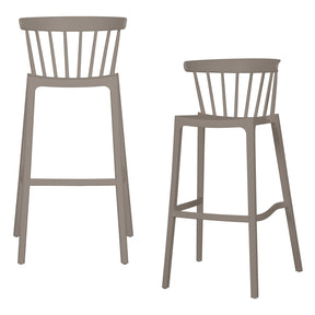 Set di 2 sgabelli in polipropilene Bliss 54x103 cm