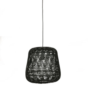 Lampada a sospensione nera Moza 36x36 cm