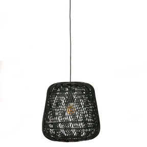 Lampada a sospensione nera Moza 36x36 cm