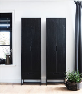 Credenza 2 ante 1 cassetto in polvere di pino Silas 210x60 cm