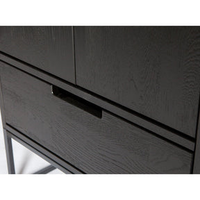 Credenza 2 ante 1 cassetto in polvere di pino Silas 210x60 cm