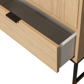 Credenza 2 ante 1 cassetto in polvere di pino Silas 210x60 cm