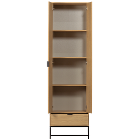 Credenza 2 ante 1 cassetto in polvere di pino Silas 210x60 cm