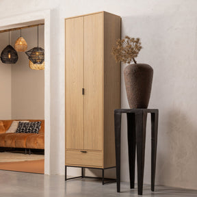 Credenza 2 ante 1 cassetto in polvere di pino Silas 210x60 cm
