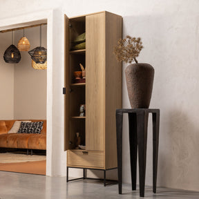 Credenza 2 ante 1 cassetto in polvere di pino Silas 210x60 cm