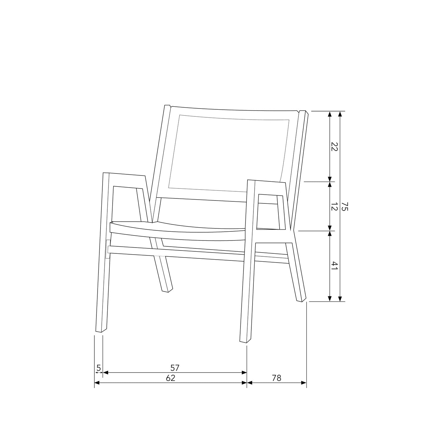 Set di 2 sedie da esterno in alluminio Pem 62x75 cm