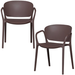 Set di 2 sedie da esterno in polipropilene Bent 57x75 cm