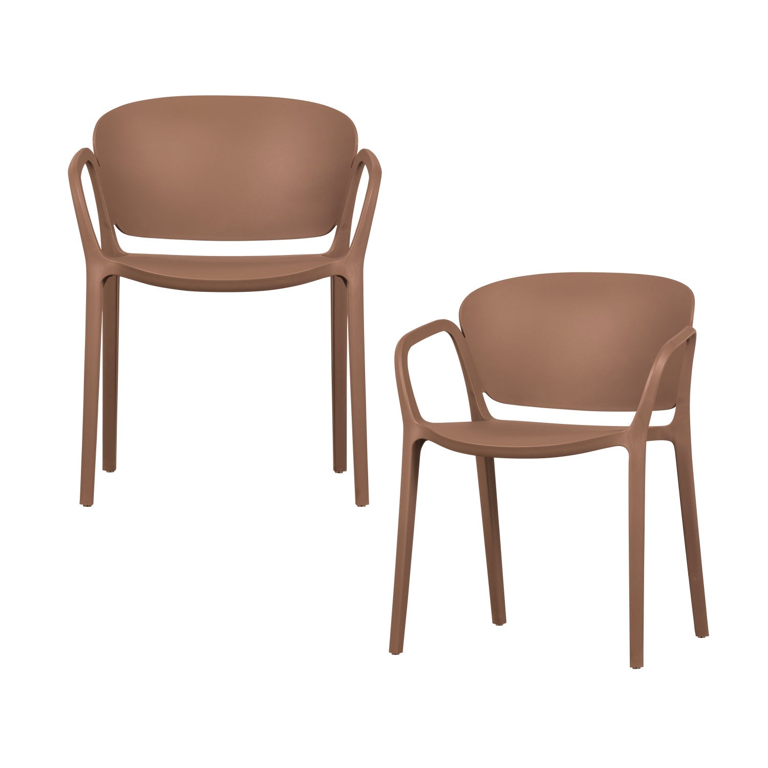 Set di 2 sedie da esterno in polipropilene Bent 57x75 cm