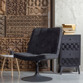 Set di 4 tavolini con gamba in legno di frassino Sasha 41x41 cm