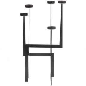Candeliere in metallo nero opaco Dash 51x30 cm