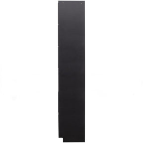 Credenza con ripiani in legno di pino nero Finca 210x40 cm